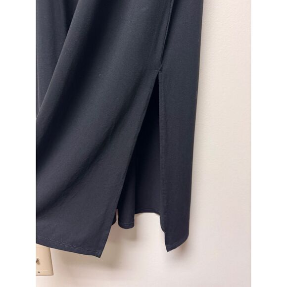 J. JILL Wearever Collection Black Soft Jersey Knit Midi/Maxi Dress, Sz XL - Picture 5 of 10